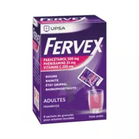 Fervex Etat Grippal Paracetamol/vitamine C/pheniramine Adultes Framboise, Granulés Pour Solution Buvable En Sachet à Auterive
