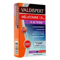 Valdispert Melatonine 1,9 Mg 4 Actions Comprimés B/30 à Auterive