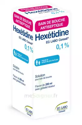 Hexetidine Eg Labo Conseil 0,1 %, Solution Pour Bain De Bouche 200ml à Auterive