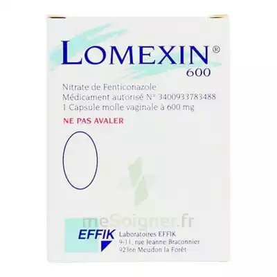 Lomexin 600 Mg Caps Molle Vaginale Plq/1 à Auterive